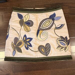 Veronica Beard quilted beaded mini skirt